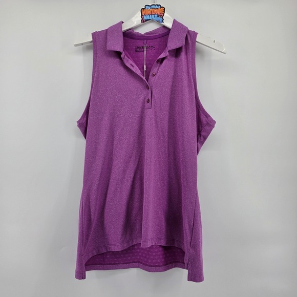Nike Golf Tops - Nike Golf Womens Dri-FIT Sleeveless Polo Shirt Purple Heather XL New With Tags